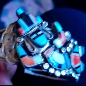 1940 ZUNI NATIVE AMERICAN CUFF BRACELET